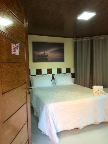 Ένα ή περισσότερα κρεβάτια σε δωμάτιο στο Hotel Morro De São Paulo