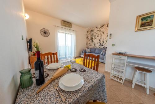 Posezení v ubytování Apartments Krivičić green