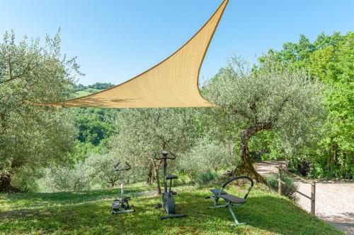 Taman di luar Agriturismo Le Dolci Colline