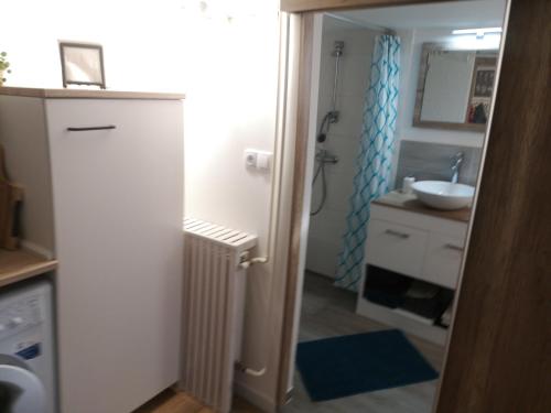 Kúpeľňa v ubytovaní Bibi Apartman