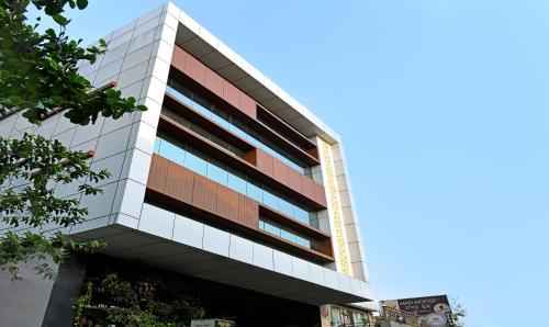 an external view of a building at Treebo Lazystay Grand Patia in Bhubaneshwar