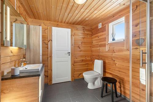Kúpeľňa v ubytovaní Vrådal Panorama