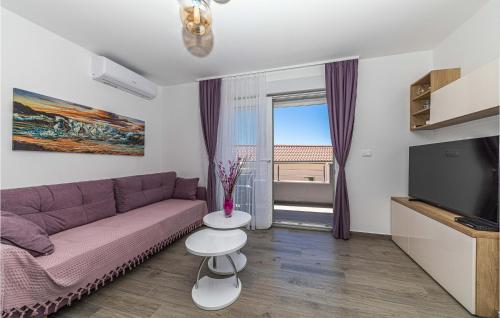 Μια τηλεόραση ή/και κέντρο ψυχαγωγίας στο Beautiful Apartment In Seget Donji