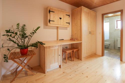 A kitchen or kitchenette at Tourist farm Mulej