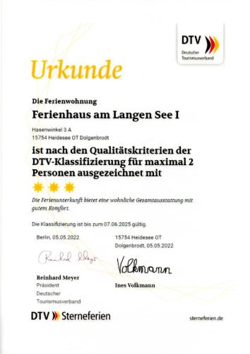 a rejection letter for a dvk remuneration for an lawyer see ii at Ferienhaus am Langen See in Heidesee