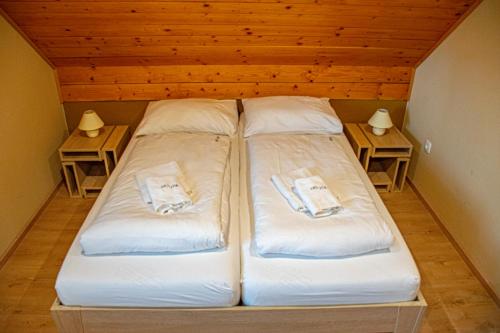 Ένα ή περισσότερα κρεβάτια σε δωμάτιο στο Youth Hostel Arsviva