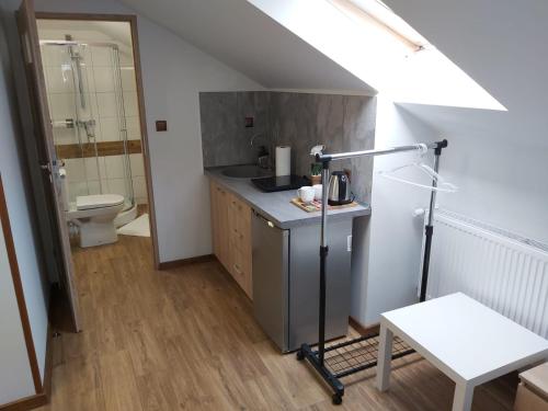 Ένα μπάνιο στο Apartamenty MARGO