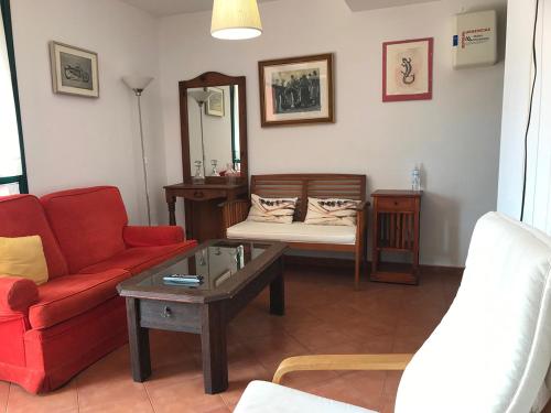 Χώρος καθιστικού στο Apartamentos Celorio Playas