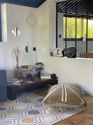 Χώρος καθιστικού στο Superbe appartement au calme