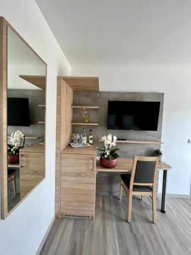 Dapur atau dapur kecil di Hotel Ocean
