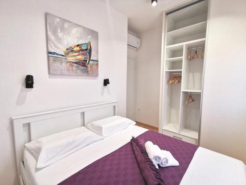 Posteľ alebo postele v izbe v ubytovaní Relax and enjoy apartment Stobreč
