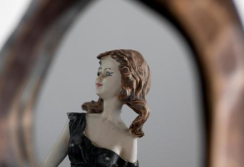a bust of a woman with long hair at Stella's traditional house. in Alonnisos Old Town