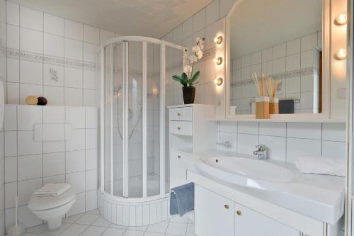 Kupatilo u objektu Gästehaus Alpengruss