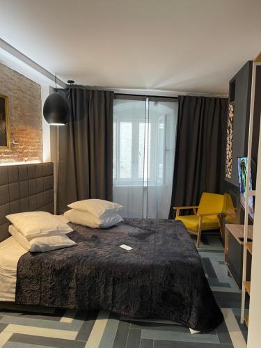Apartments Kremenic tesisinde bir odada yatak veya yataklar