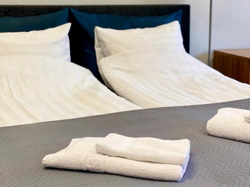Postel nebo postele na pokoji v ubytování City Apartment Kuopio