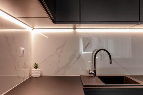 Kuchyňa alebo kuchynka v ubytovaní Apartment Sika