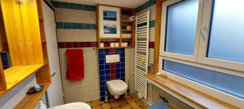 Kylpyhuone majoituspaikassa Ferienwohnung Am Freitagsbach