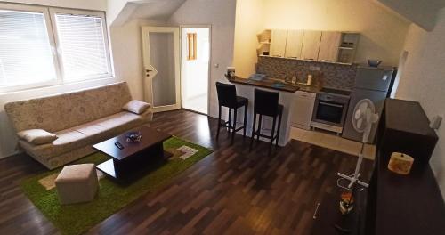 Istumisnurk majutusasutuses Apartman Ema