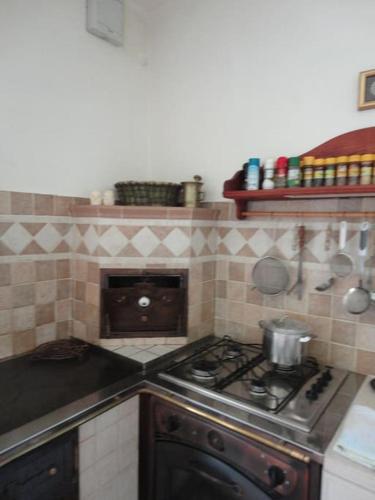 Η κουζίνα ή μικρή κουζίνα στο A lovely house in Vipava valley