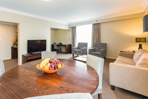 Μια τηλεόραση ή/και κέντρο ψυχαγωγίας στο Distinction Hotel Rotorua