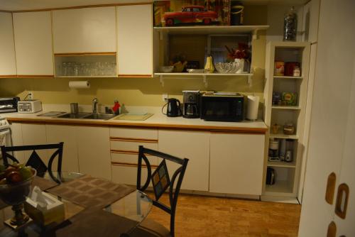 Kuchyň nebo kuchyňský kout v ubytování Aasra Home