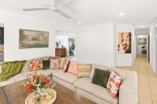 Zona de estar de Wait-a-While - Family Getaway