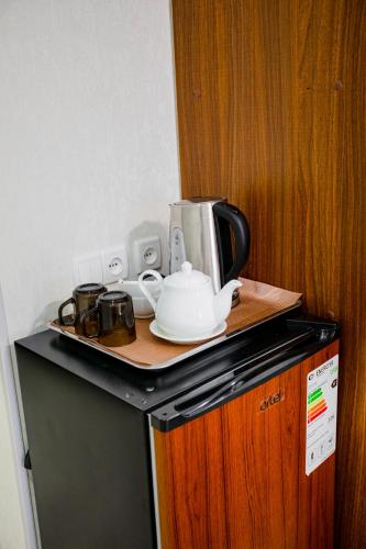 Η κουζίνα ή μικρή κουζίνα στο HOTEL Diyor Gold