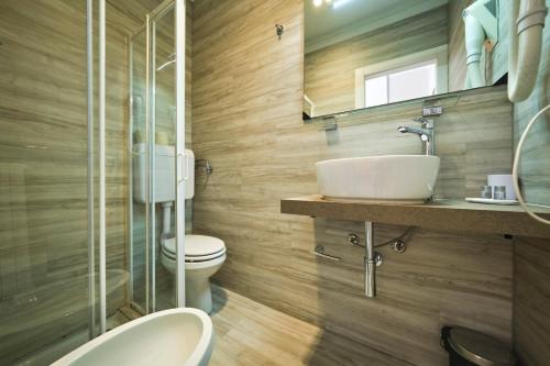 Koupelna v ubytování HOTEL VITTORIA