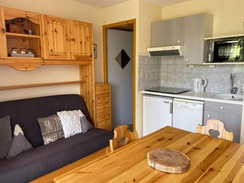 Appartement aux pieds des pistes - La Plagne Montalbert - Panorama 1350 tesisinde mutfak veya mini mutfak