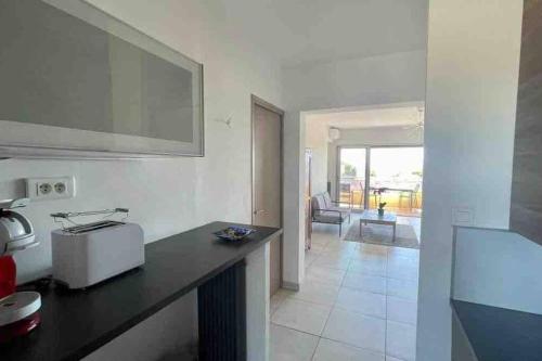 Η κουζίνα ή μικρή κουζίνα στο Appartement 2 chambres terrasse vue mer