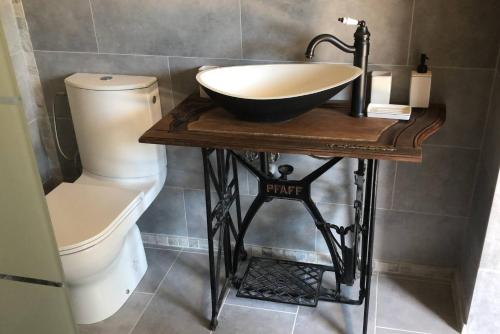 Ένα μπάνιο στο Residence La Borde