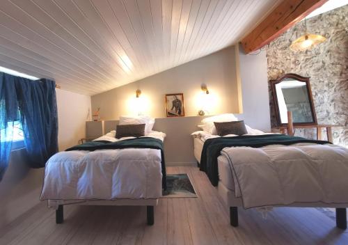 Ένα ή περισσότερα κρεβάτια σε δωμάτιο στο Residence La Borde
