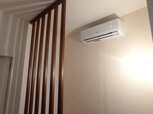 a room with a air conditioner on the ceiling at Luxury Villa Duna Verde in Duna Verde