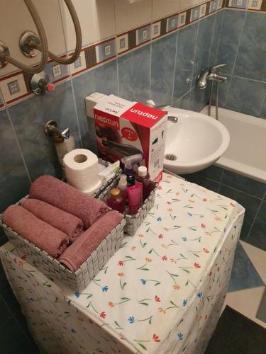 Baðherbergi á Apartman Ciao Bella