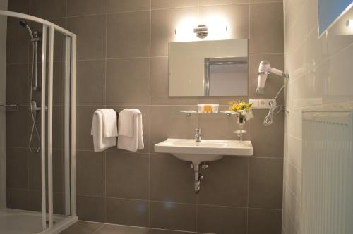 Kylpyhuone majoituspaikassa Penzion Obora
