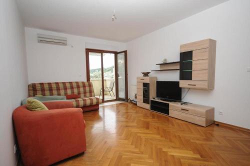 Ruang duduk di Apartment Jana