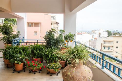 A balcony or terrace at Katerina's Luxury Apartment