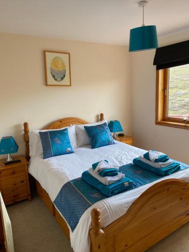 Säng eller sängar i ett rum på Apartment 2, Craigmore, Upper Baila, Lerwick
