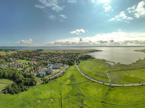 Гледка от птичи поглед на Waterkant in der Seefahrtschule