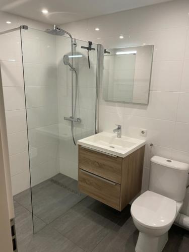 Ένα μπάνιο στο CallantsDuinzicht, Beachappartement 24
