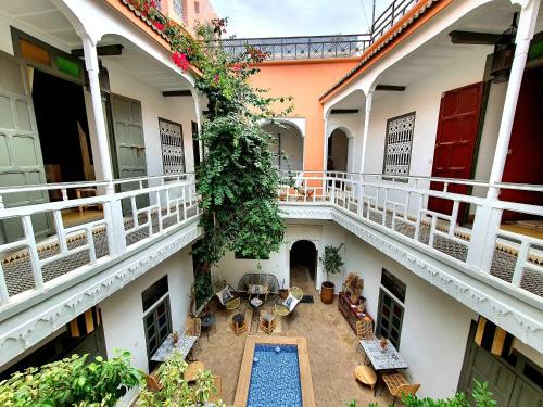 Balcon ou terrasse dans l'établissement Riad Dar Zouar & Spa