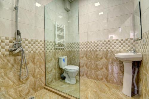 Koupelna v ubytování Hotel SESIL