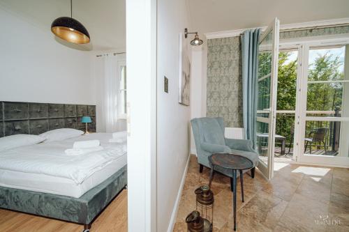 Posteľ alebo postele v izbe v ubytovaní Apartament Silence BORGUNO 06