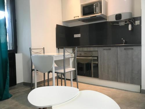 Η κουζίνα ή μικρή κουζίνα στο Superbe studio entièrement refait a neuf