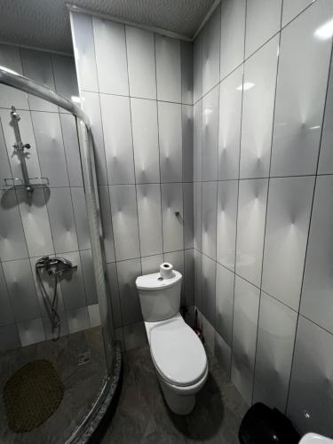 Koupelna v ubytování Sea Apartments