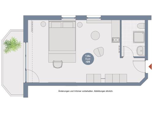 a floor plan of a house at Fewo am Plöner See in Ascheberg