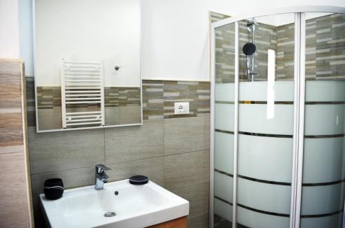 Koupelna v ubytování Casa Canali