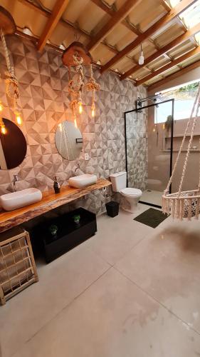 Salle de bains dans l'établissement Seu Paraíso nas Montanhas