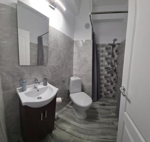 Et badeværelse på Vila Karen