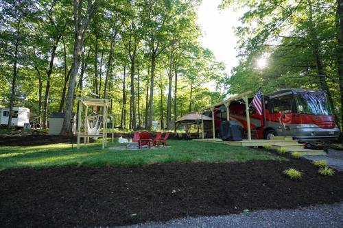 Zahrada ubytování 3E *Glamping at Treasure Lake*